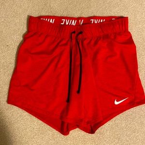 Nike Dri-fit shorts red